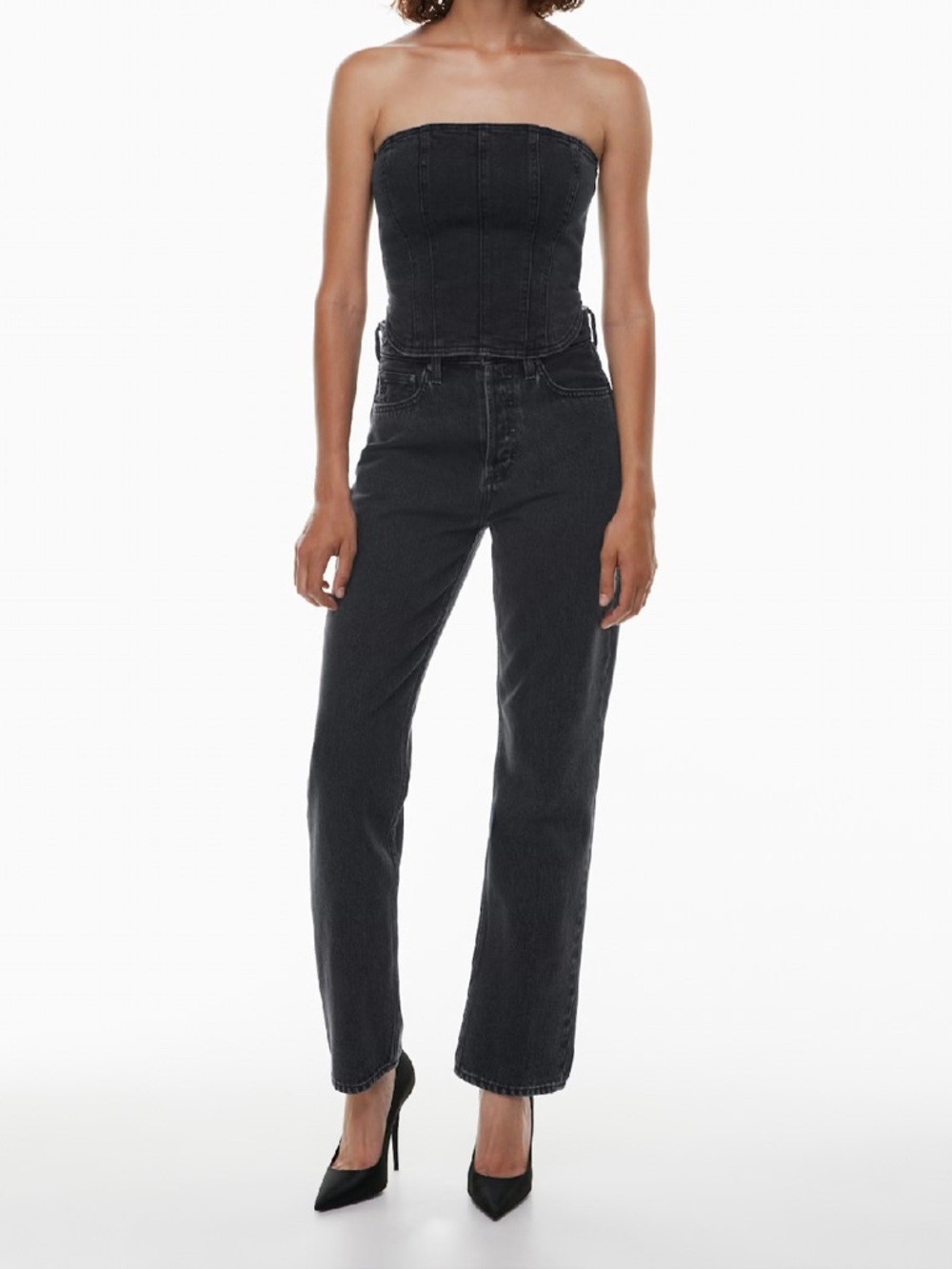 Aritzia Denim Forum The '90s Joni Hi-Rise
Loose Jean Black Size 26 30L